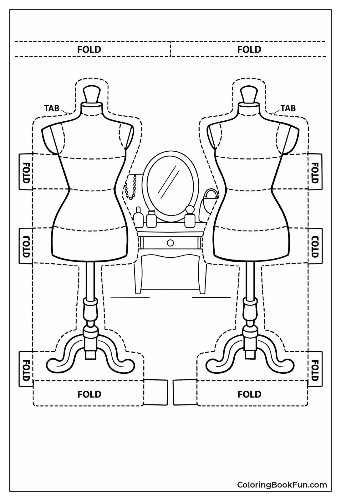 Symmetrical Popup Mannequin