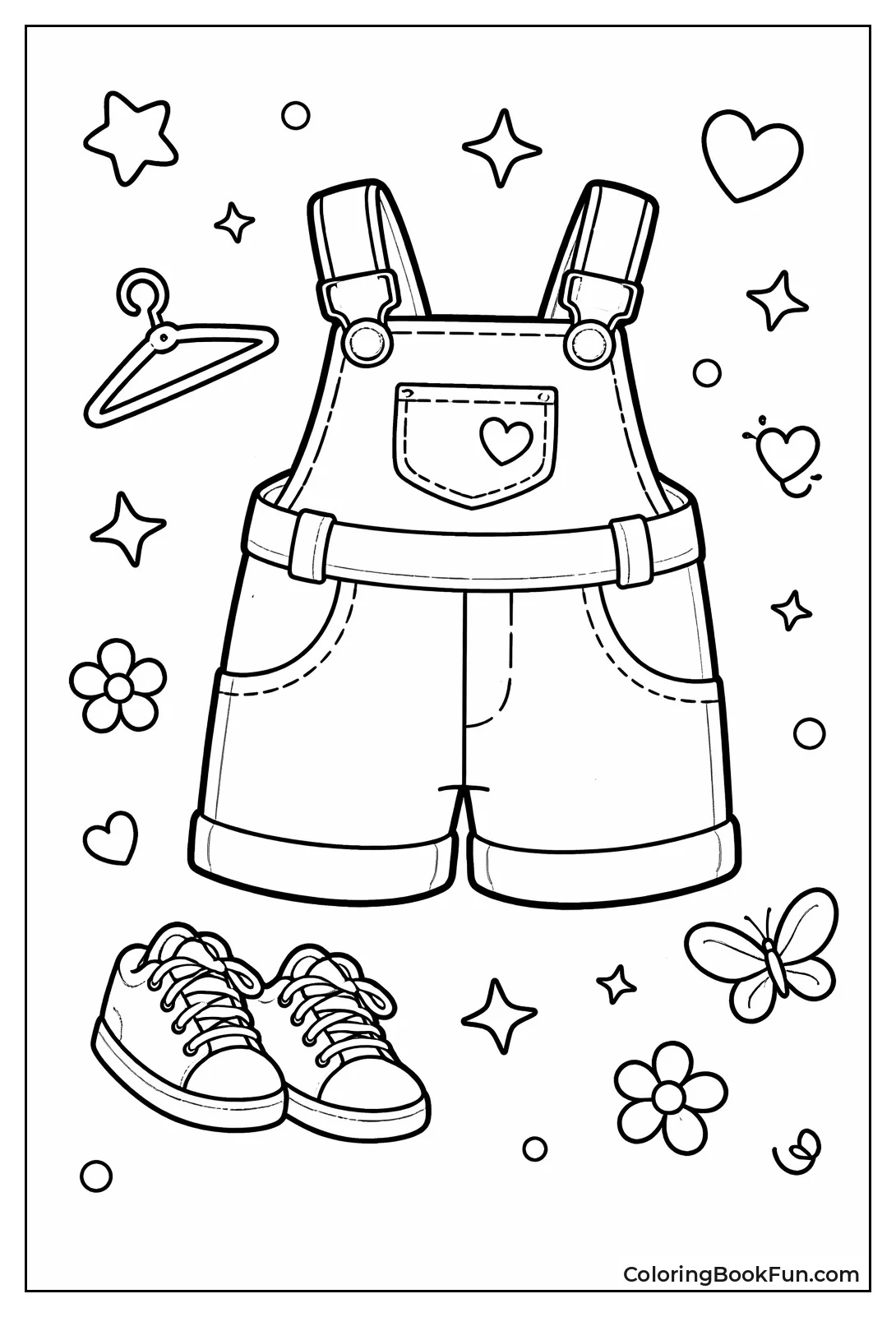 Simple Toddler Overalls Pockets