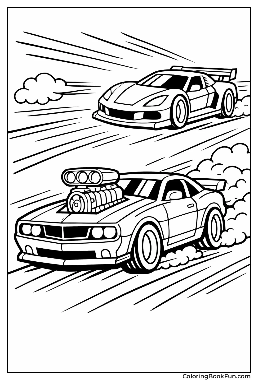 Fast Cars Motion Lines