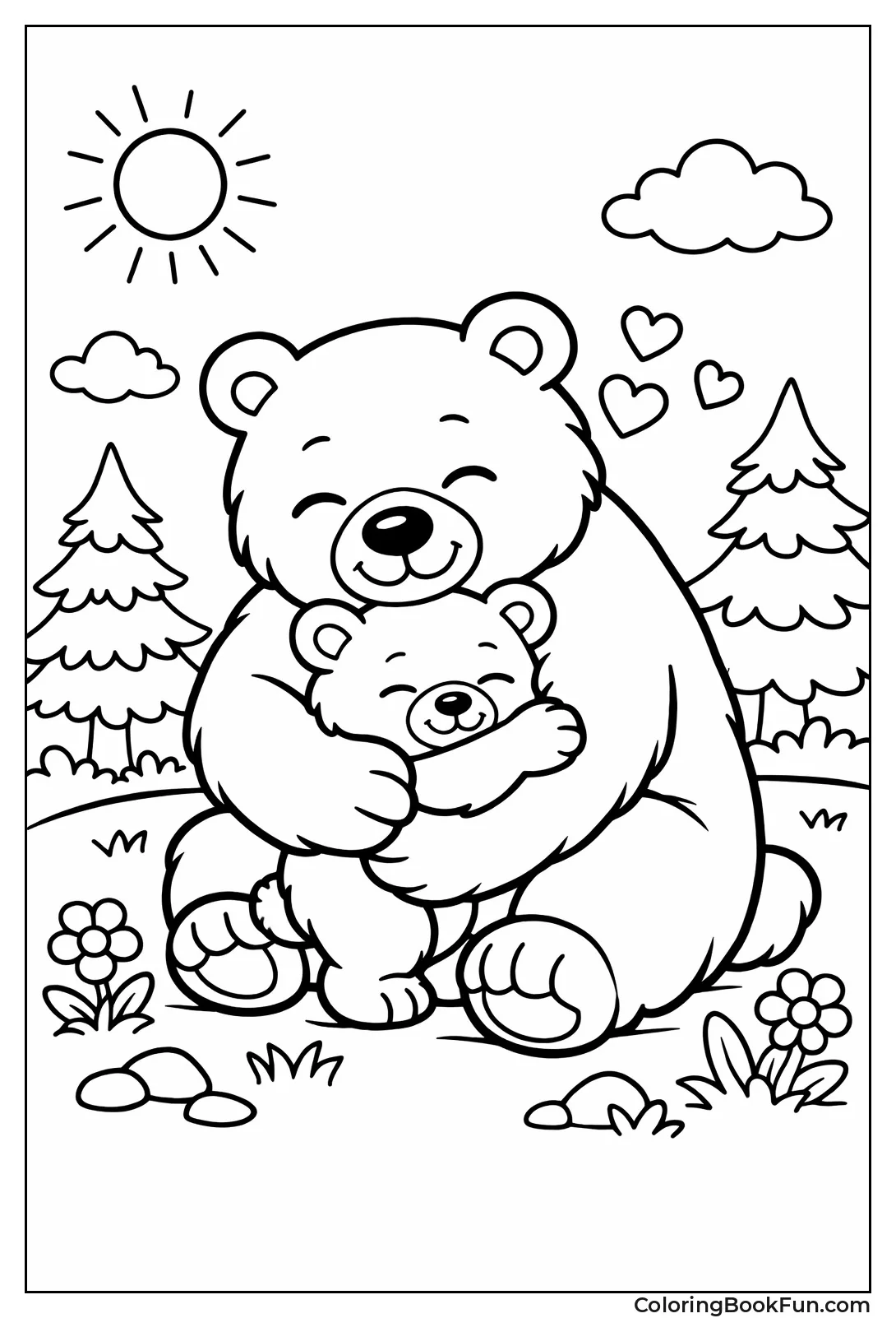 Big Bear Gives Gentle Hug