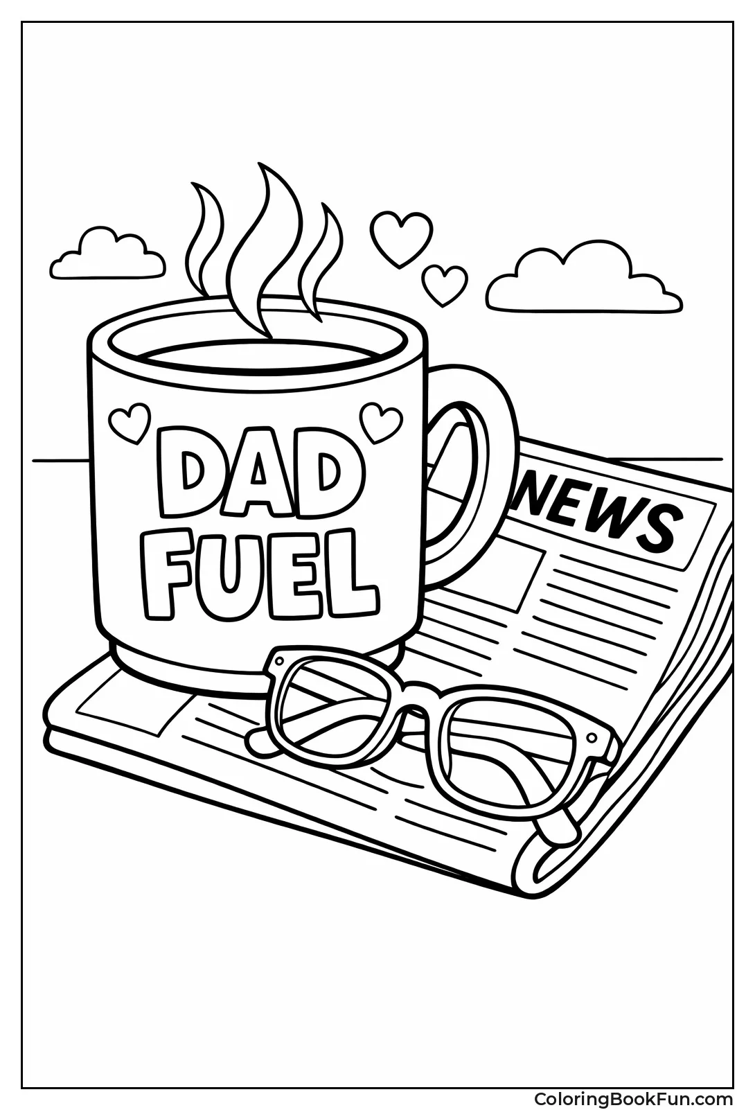 Dad's Mug and Morning Newspaper