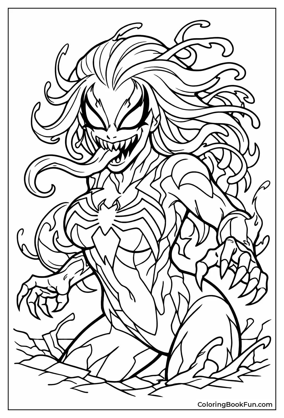 Female Venom Looks Fierce