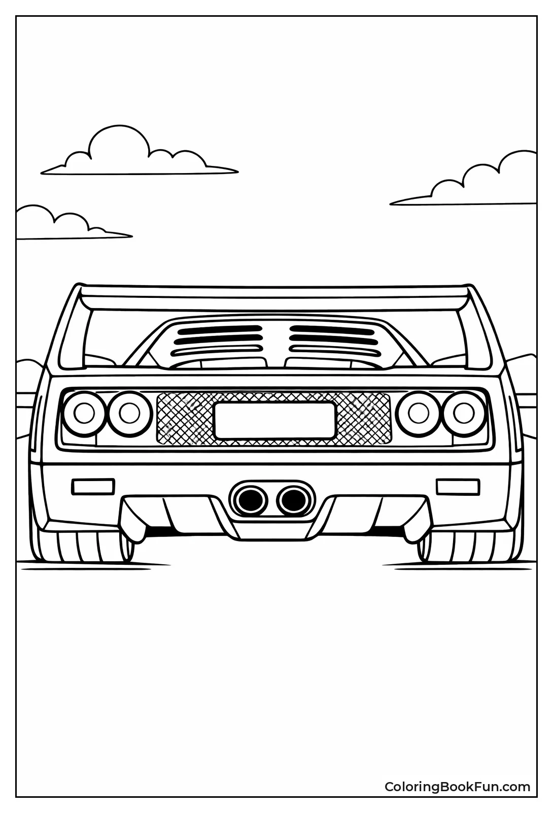 Rear View of F40 Wing