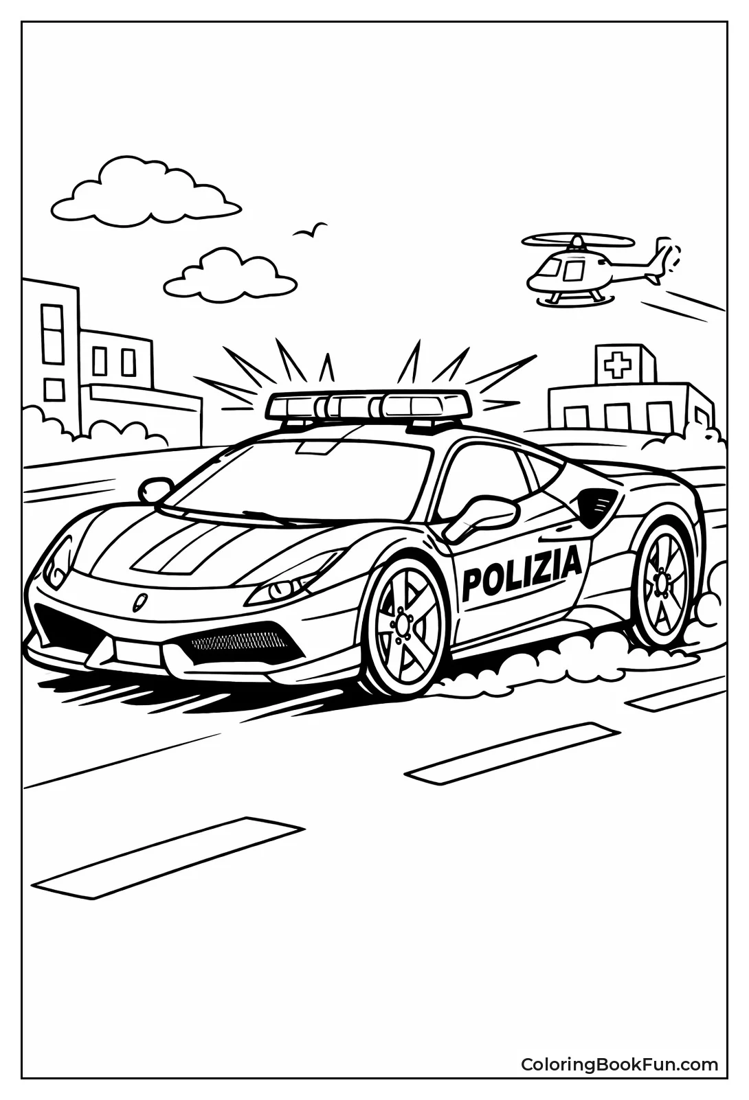 Police Ferrari Speeding