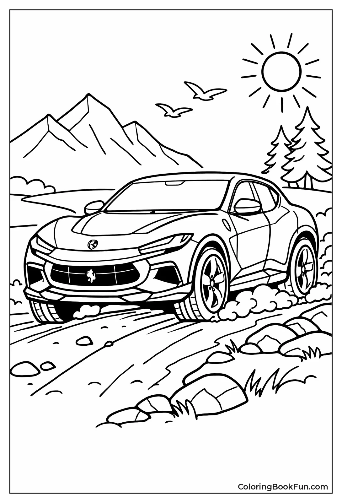 Purosangue SUV Dirt Path