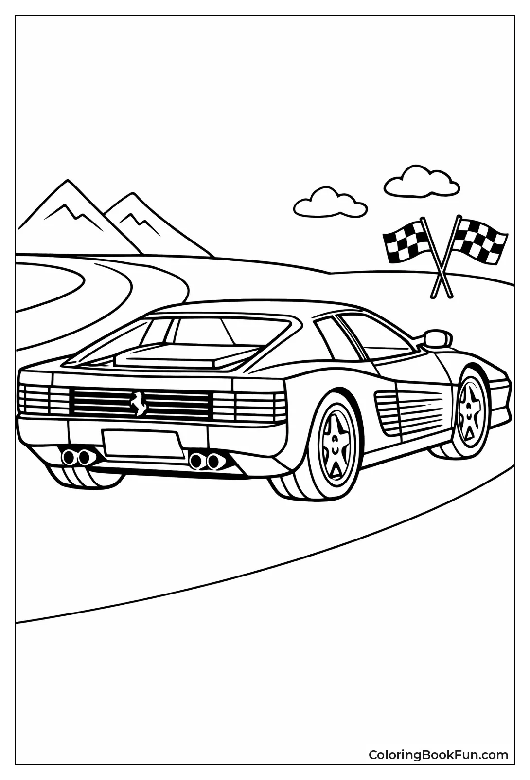 Testarossa Rear Three-Quarter View