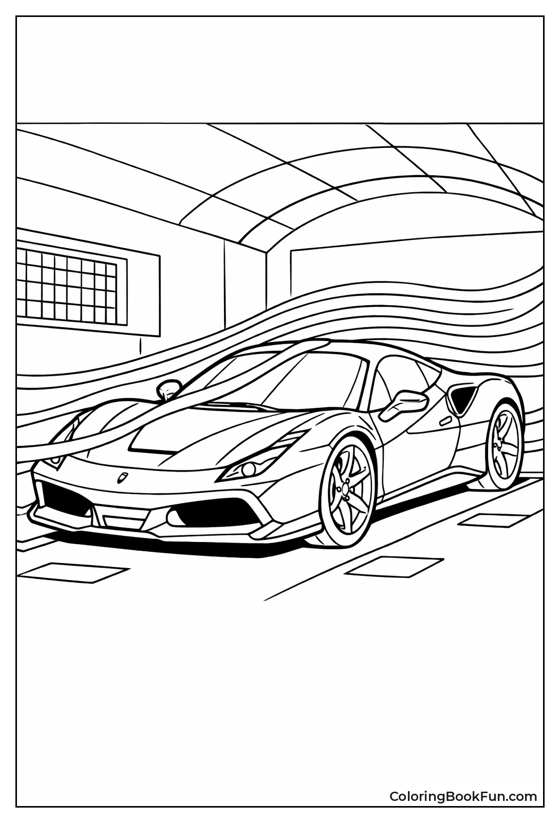 Ferrari Wind Tunnel Test