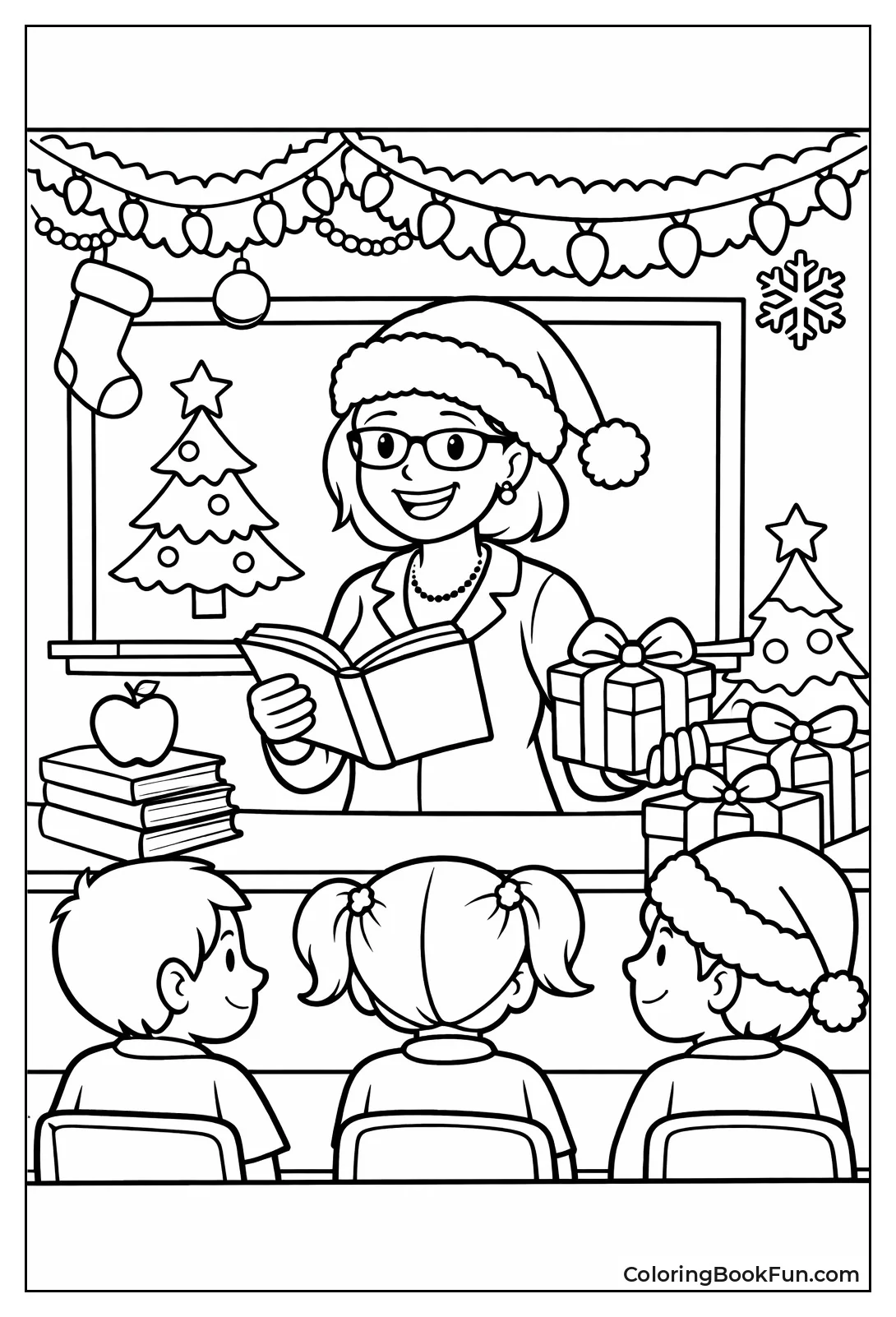 Teacher in Santa Hat Gifts