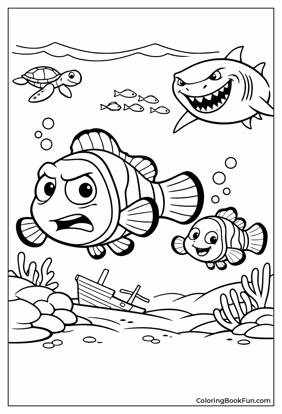 Marlin Searches for Nemo