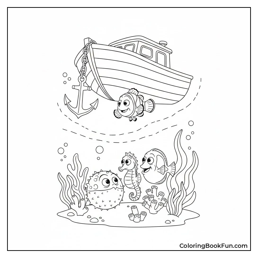 Nemo Touches Boat Bottom