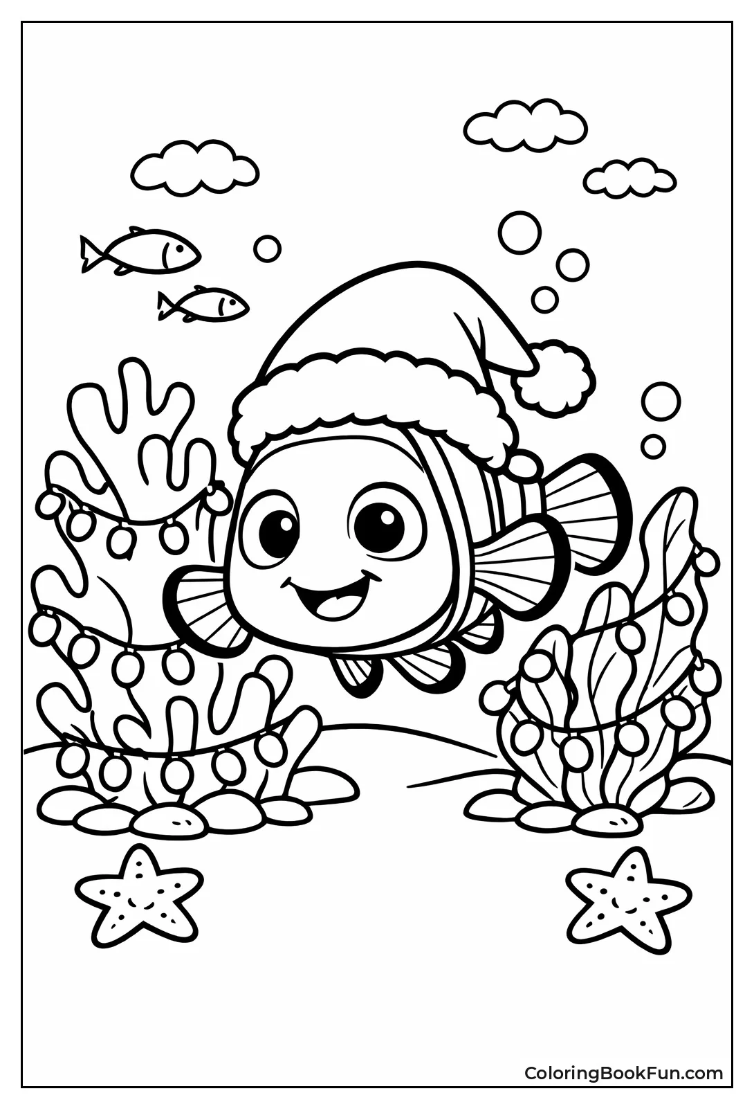 Nemo Wears Santa Hat