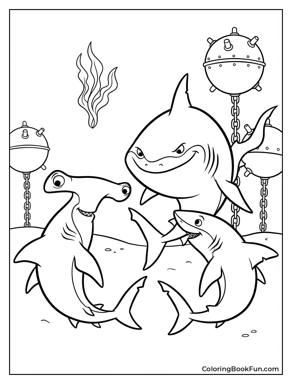 Sharks Sit in Circle