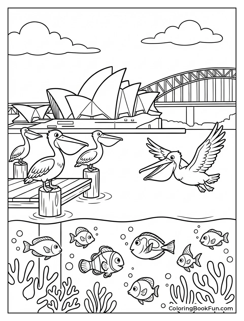 Sydney Harbor with Fish