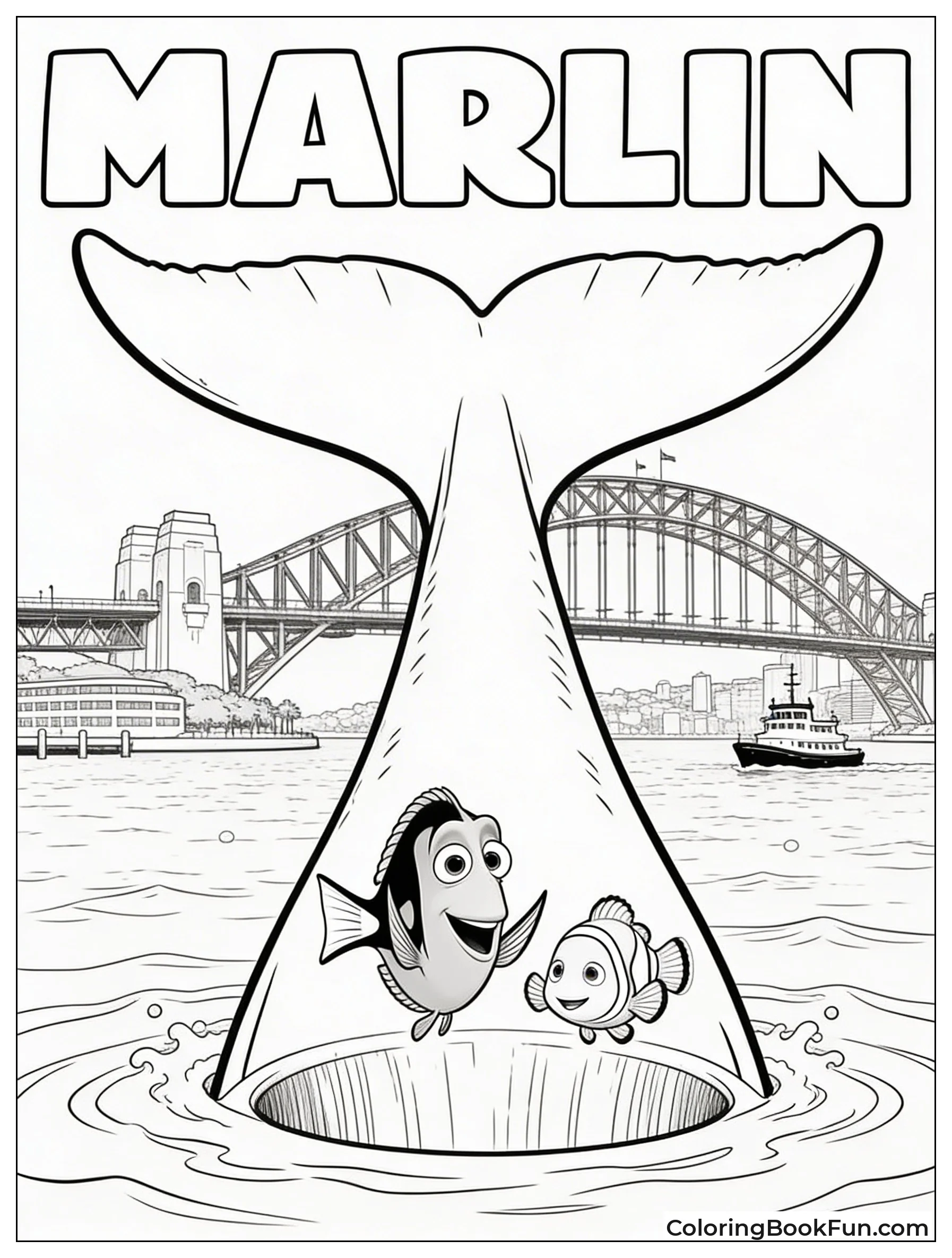 Marlin and Dory Exit Blowhole