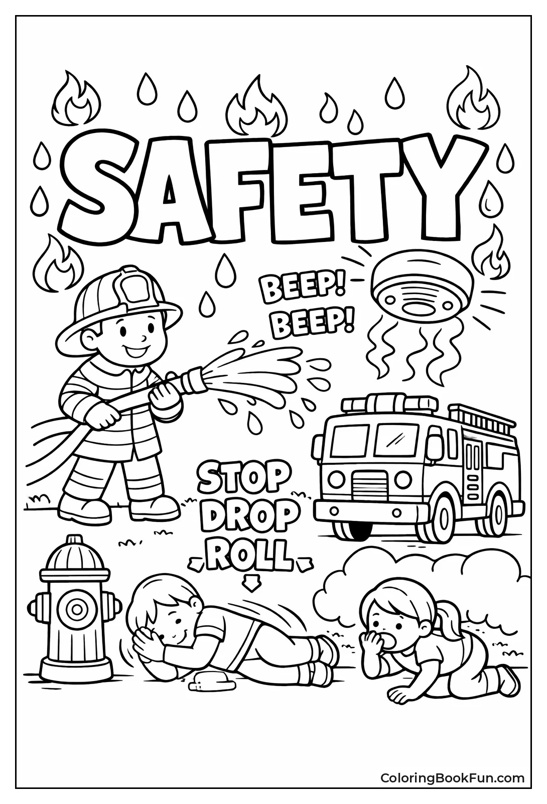 Bubble Letters Spell Safety