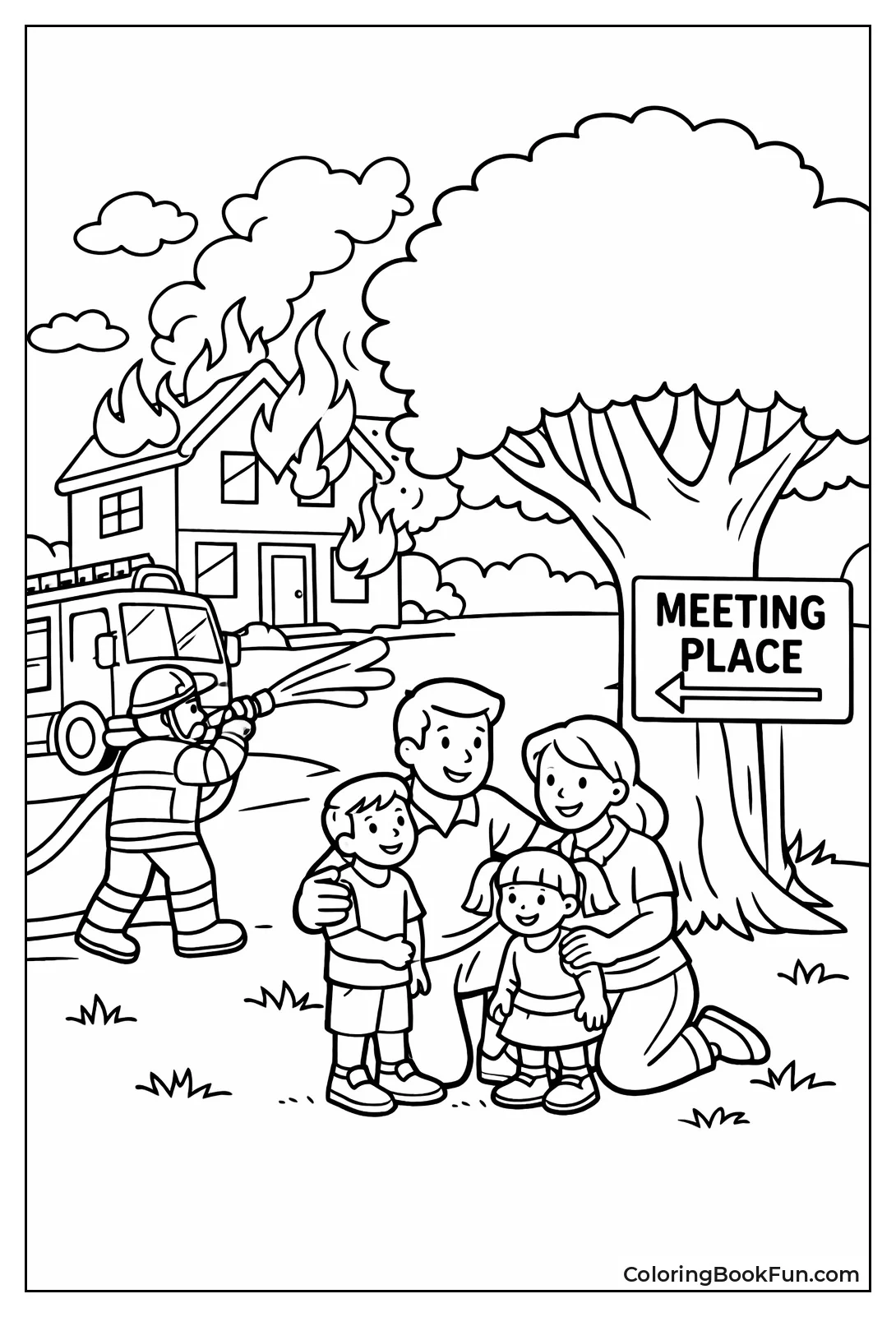 Family Meets at Tree