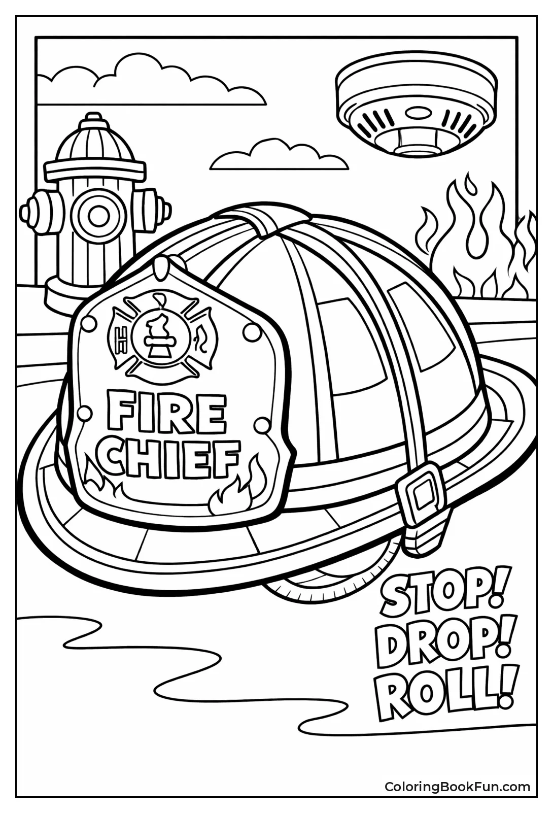 Fire Helmet with Badge