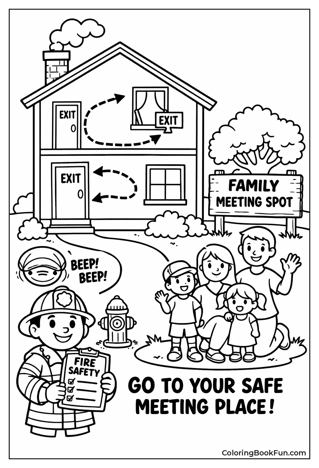 House with Escape Routes