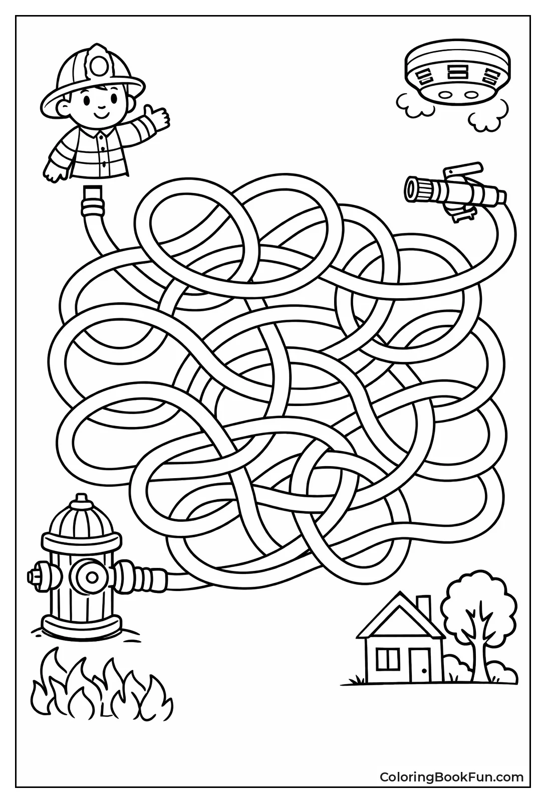 Trace Hose Maze Path