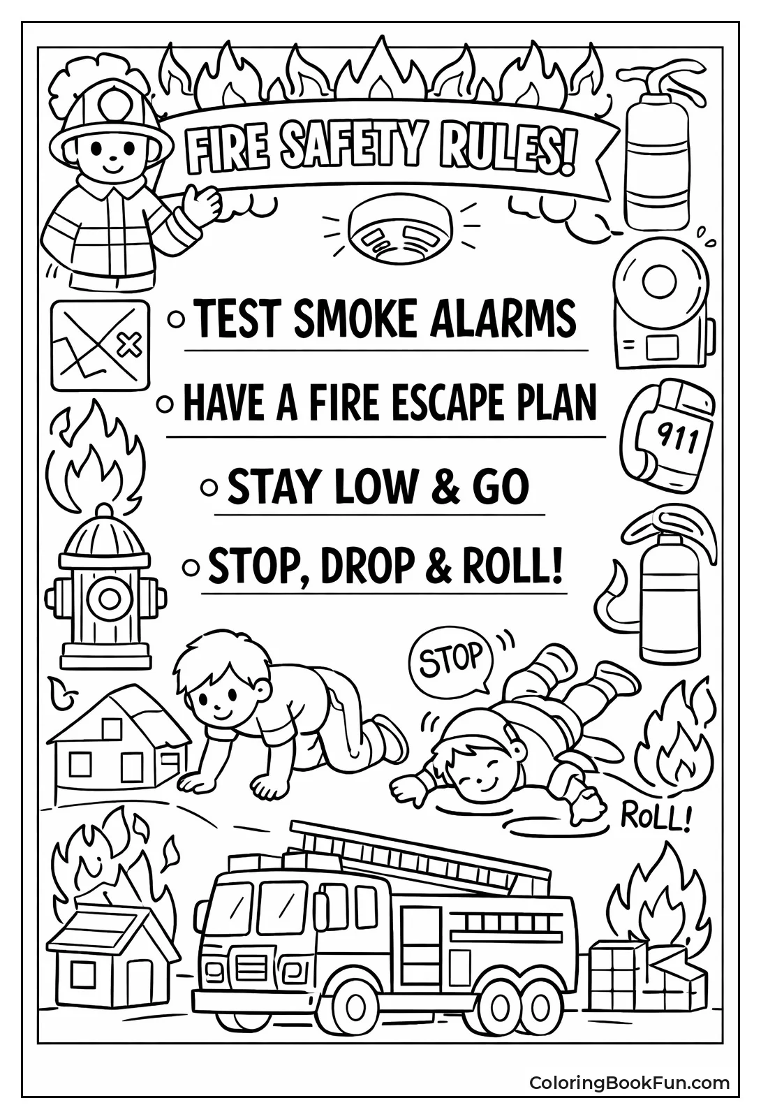 Poster Lists Safety Rules