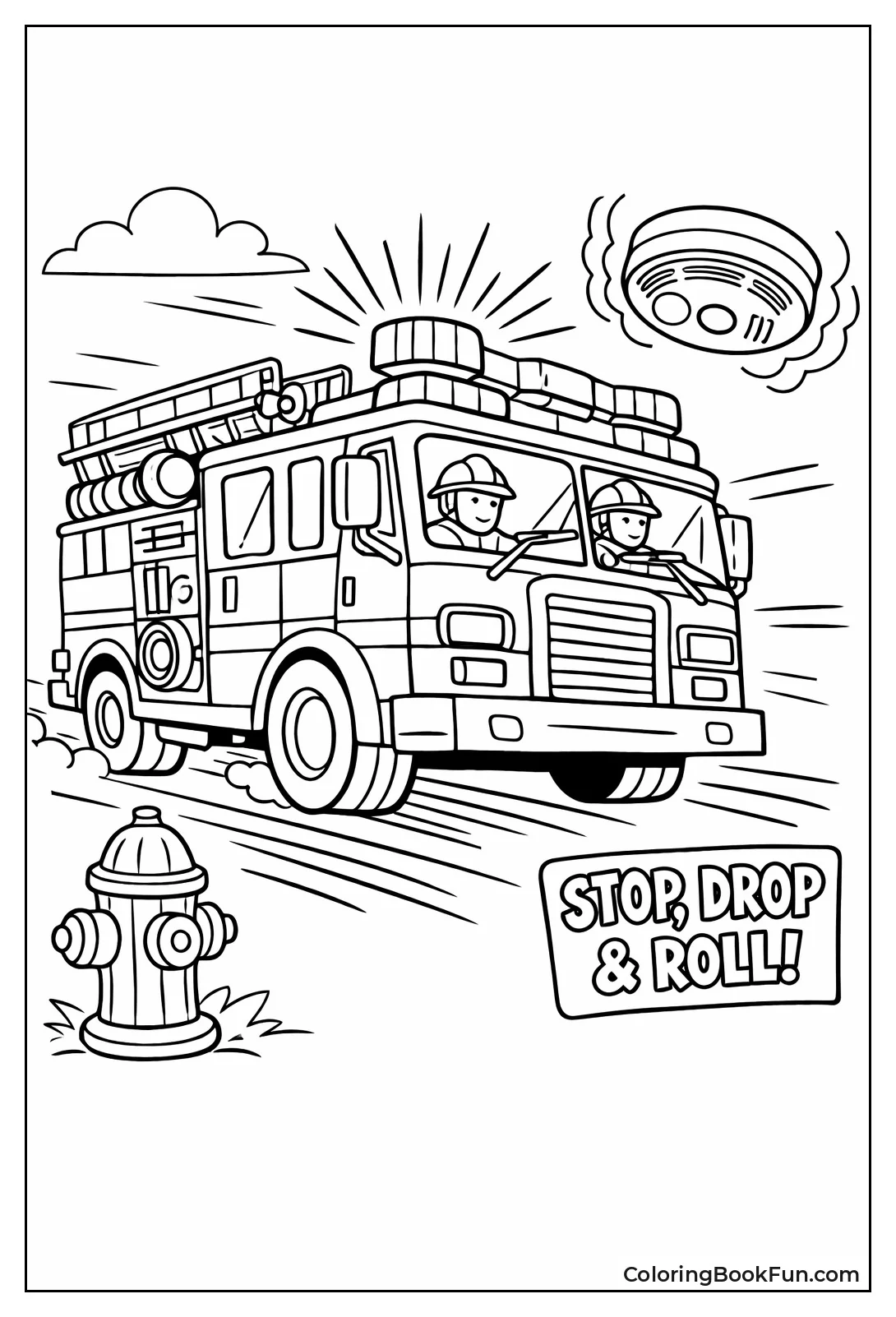 Fire Truck Siren Flashing