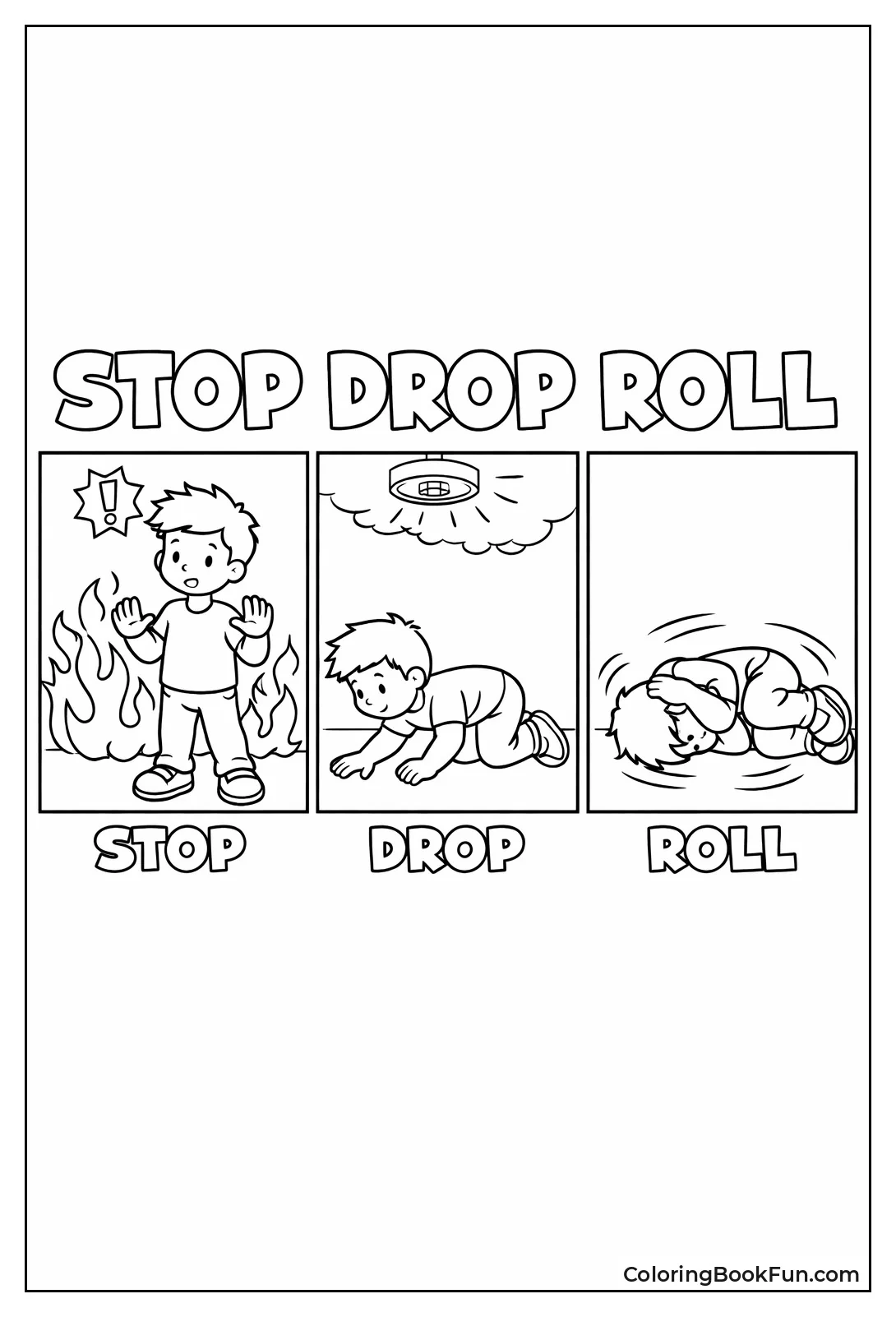 Child Stops Drops Rolls
