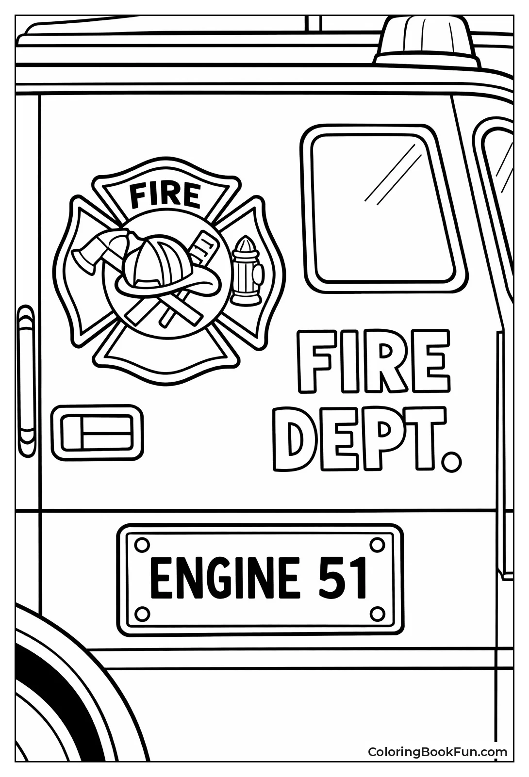 Badge Shines on Truck Door