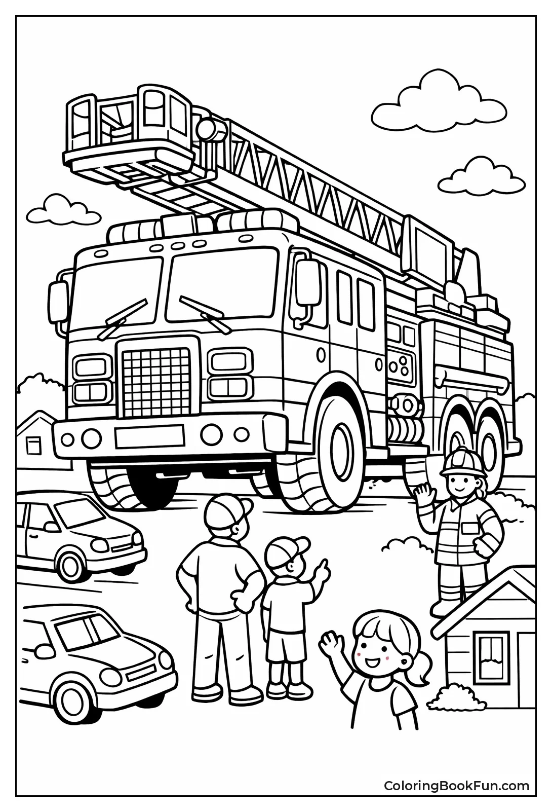 Truck Towers over Cars People