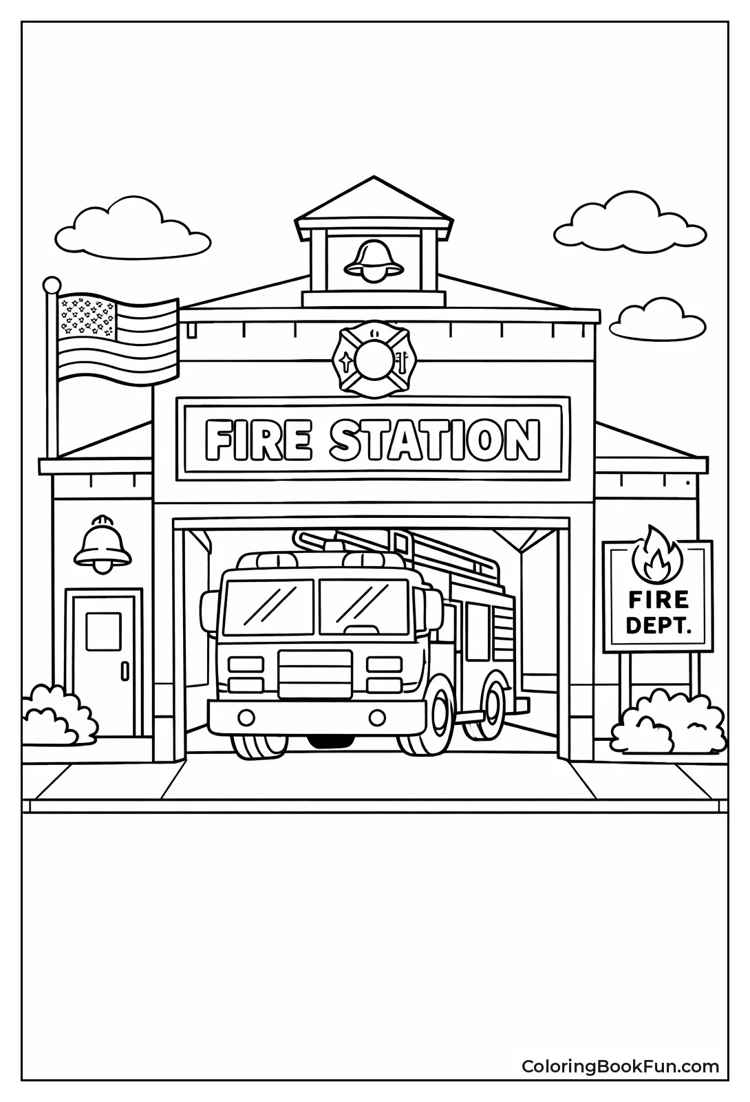 Fire Station Open Doors
