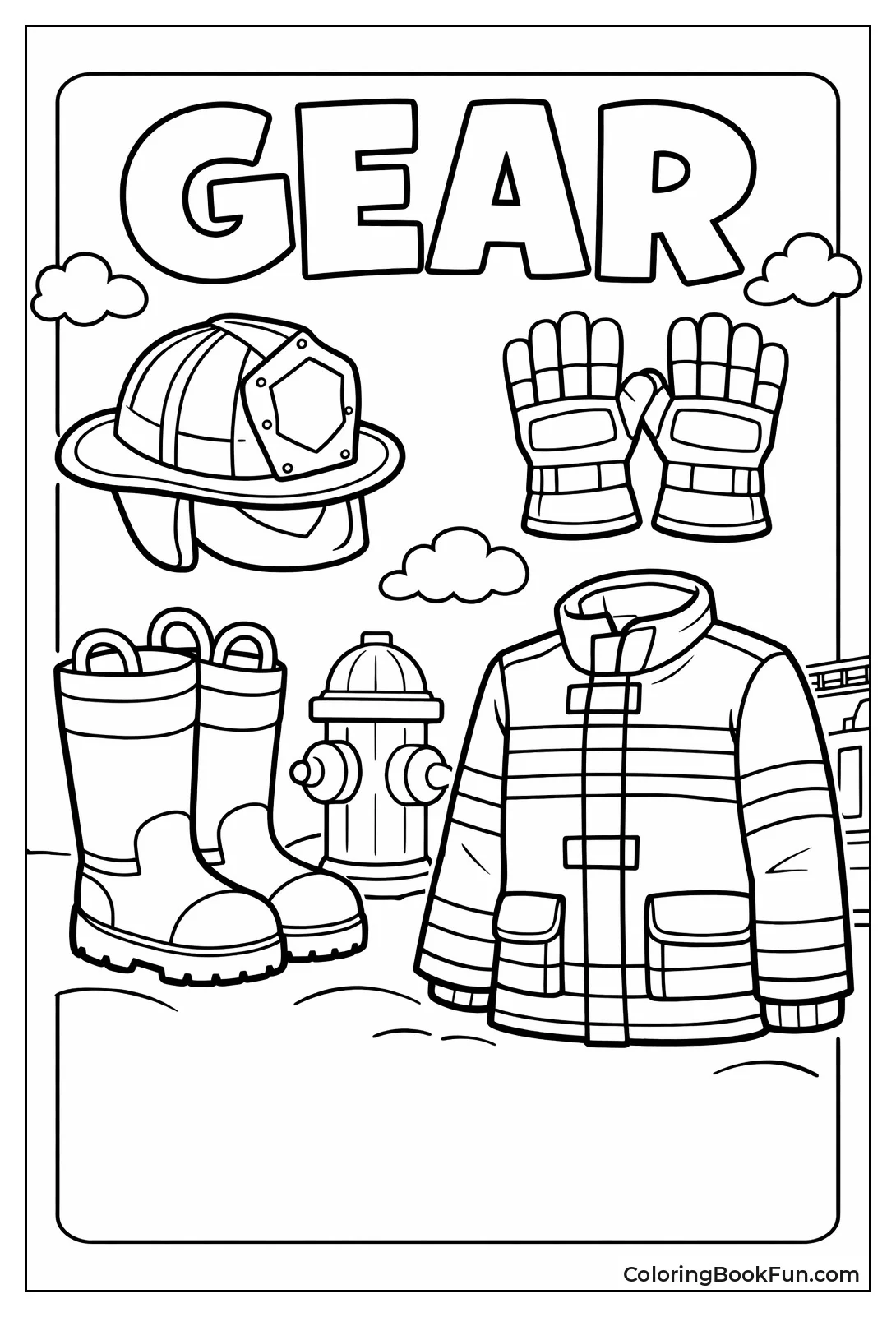 Firefighter Gear Items Grid