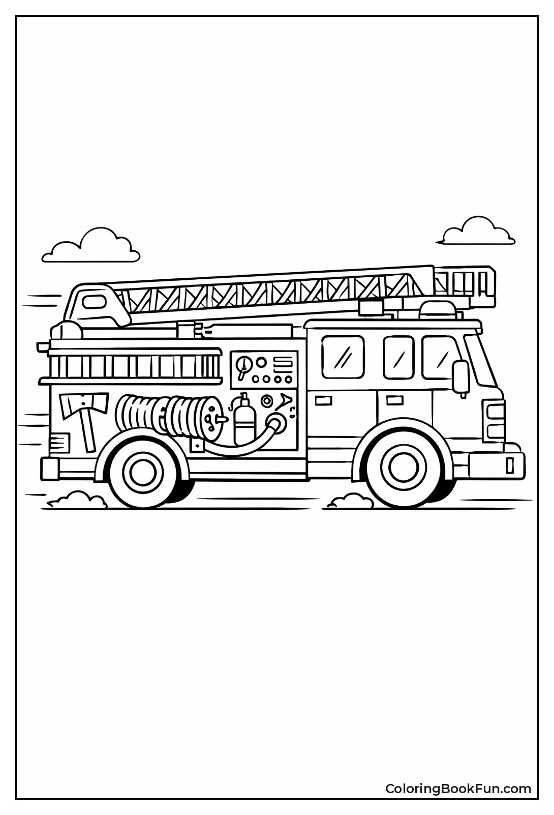 Fire Truck Side View