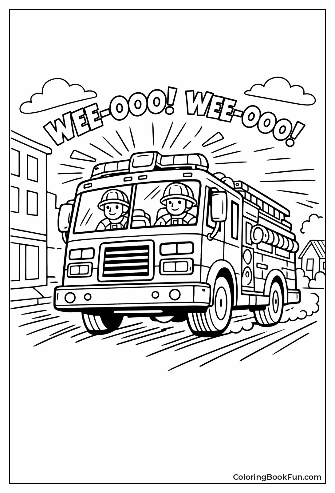 Speeding Fire Truck Sirens