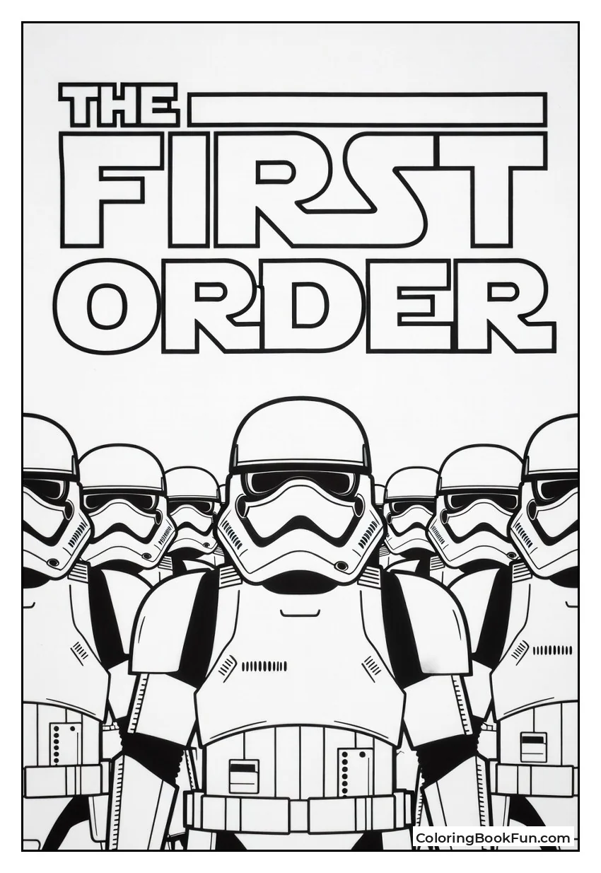 First Order Stormtroopers Line Up
