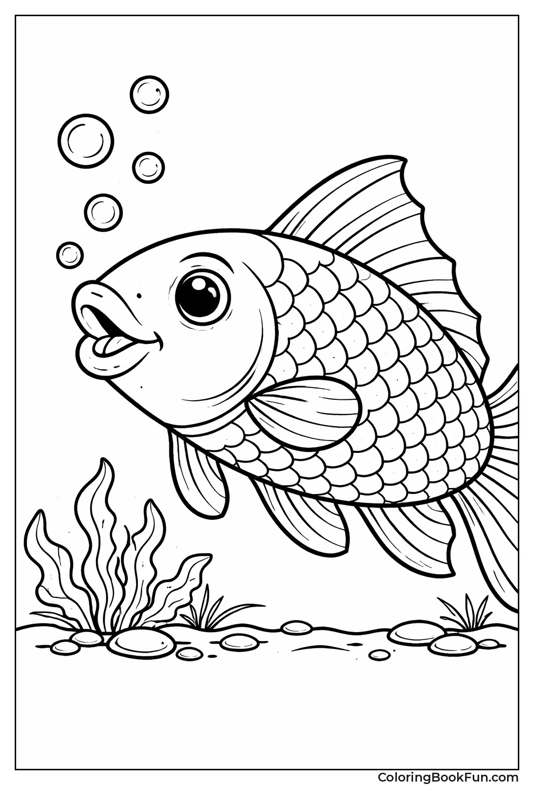 Detailed Fish Scale Closeup