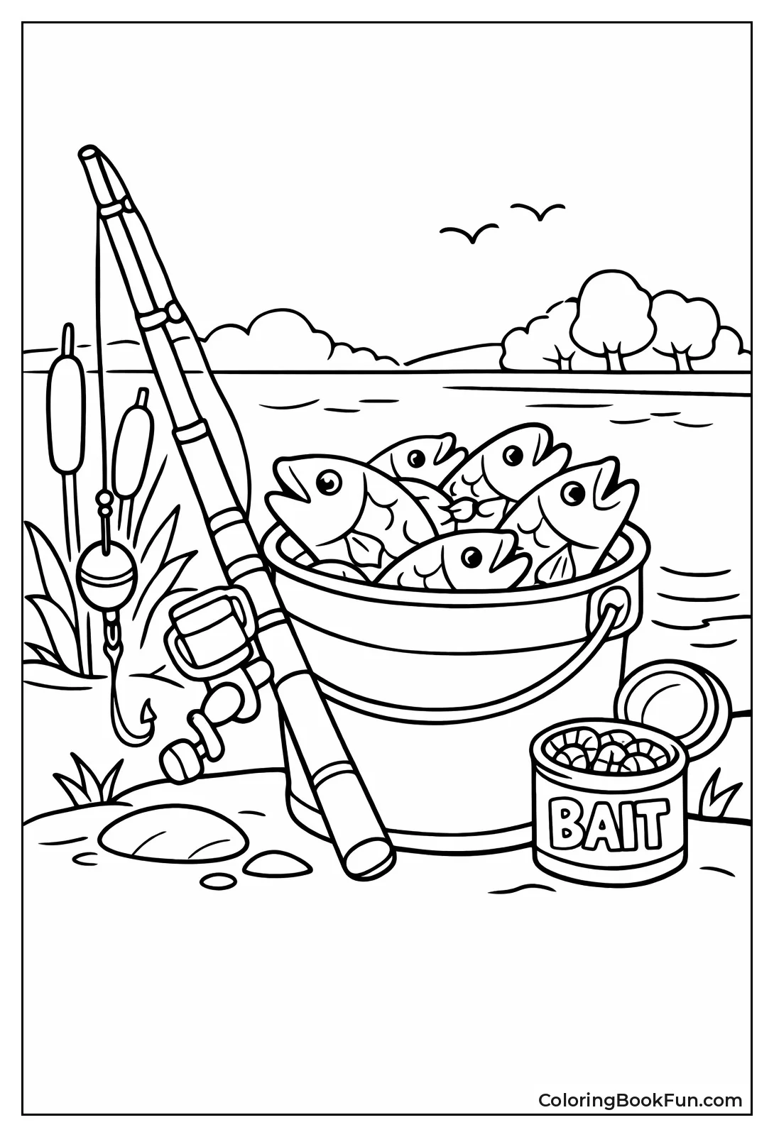 Bucket of Caught Fish