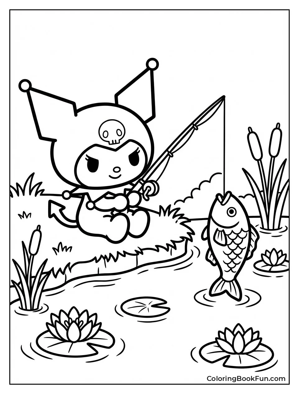 Kuromi Fishes Big Catch