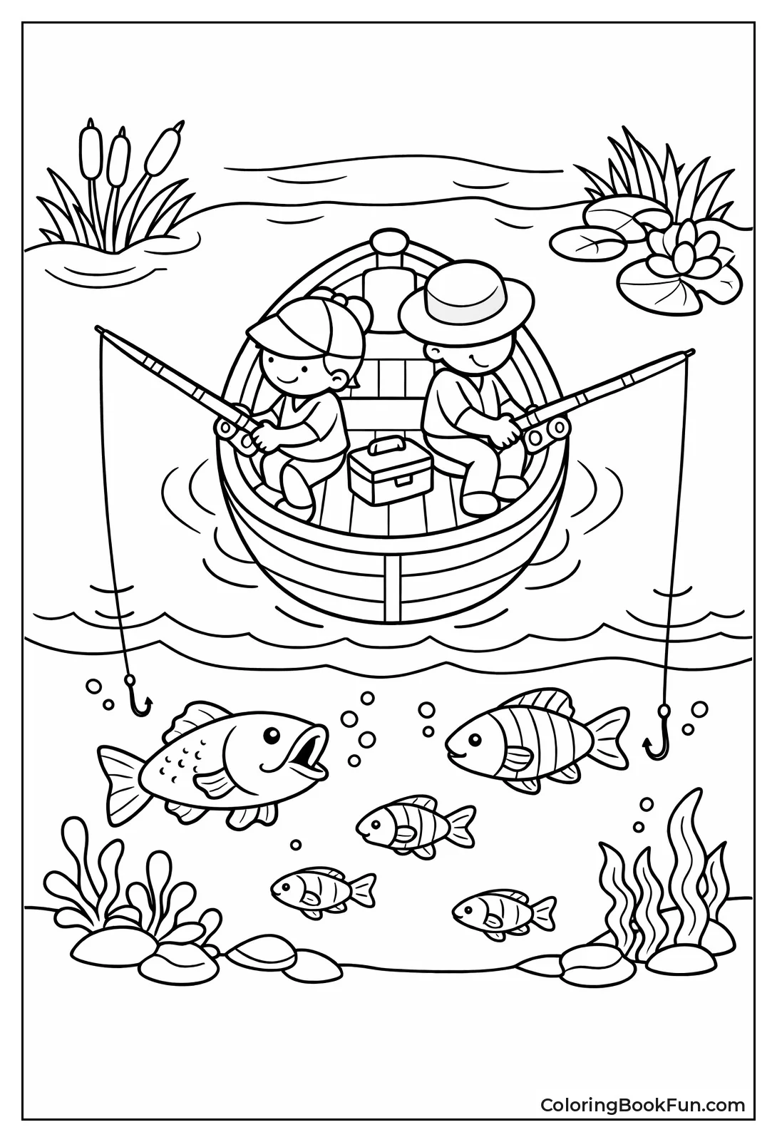 Overhead Boat on Lake