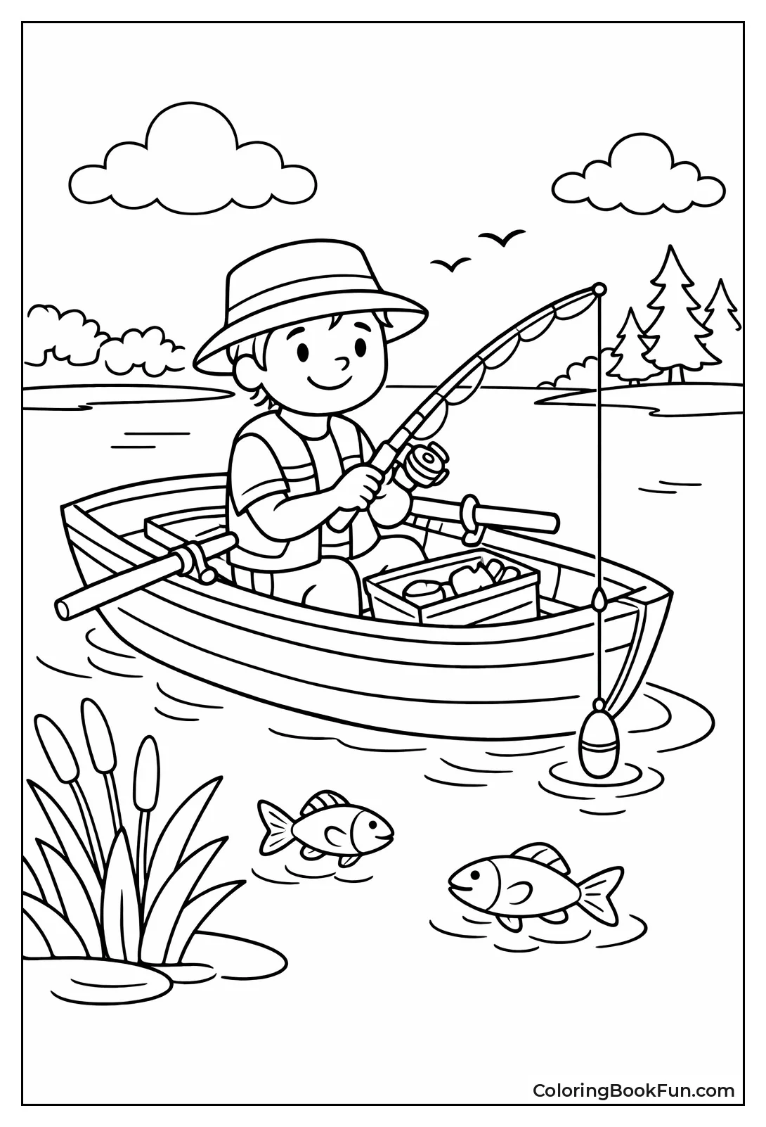 Fisherman Rows and Fishes