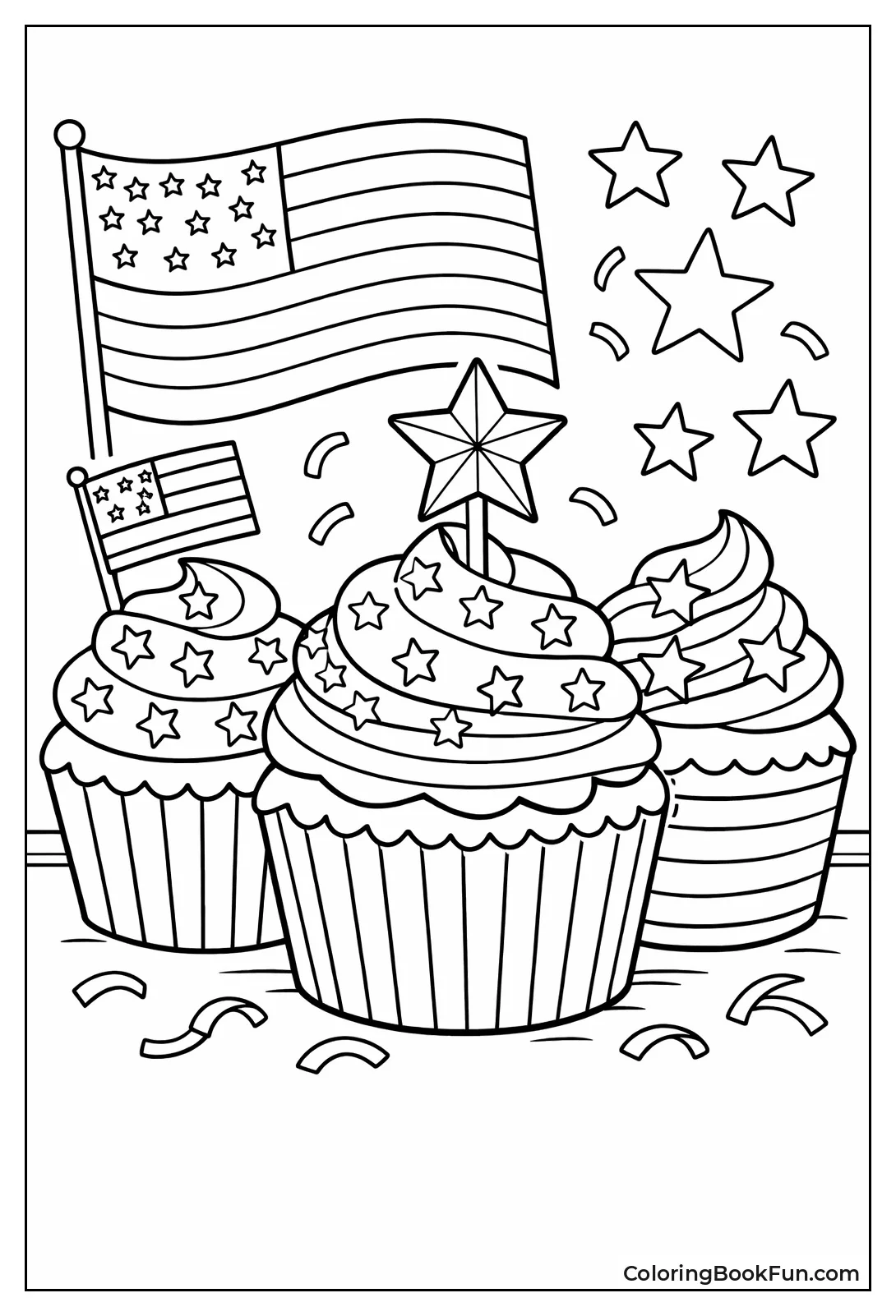 Flag Day Cupcakes
