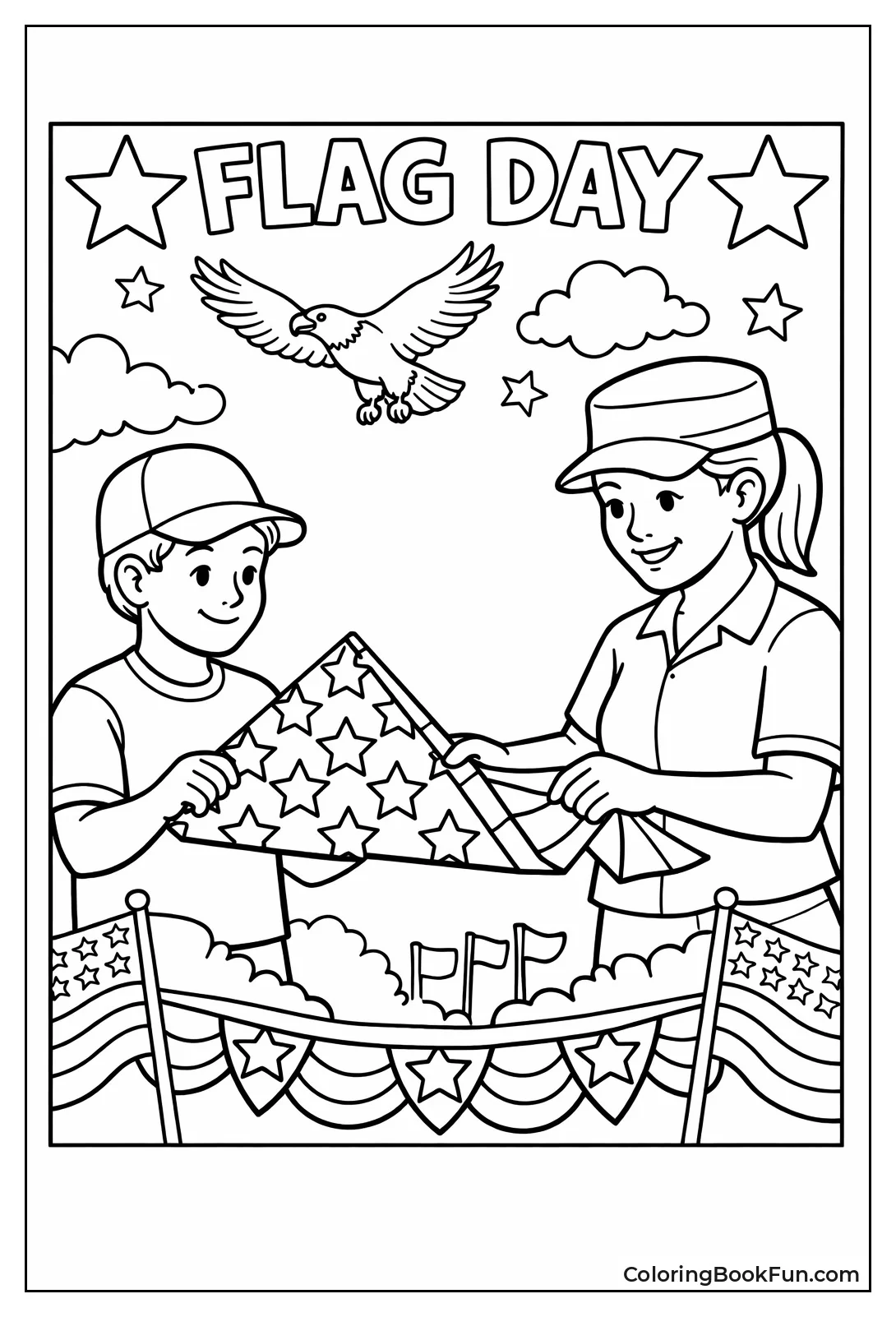 Folding American Flag Triangle