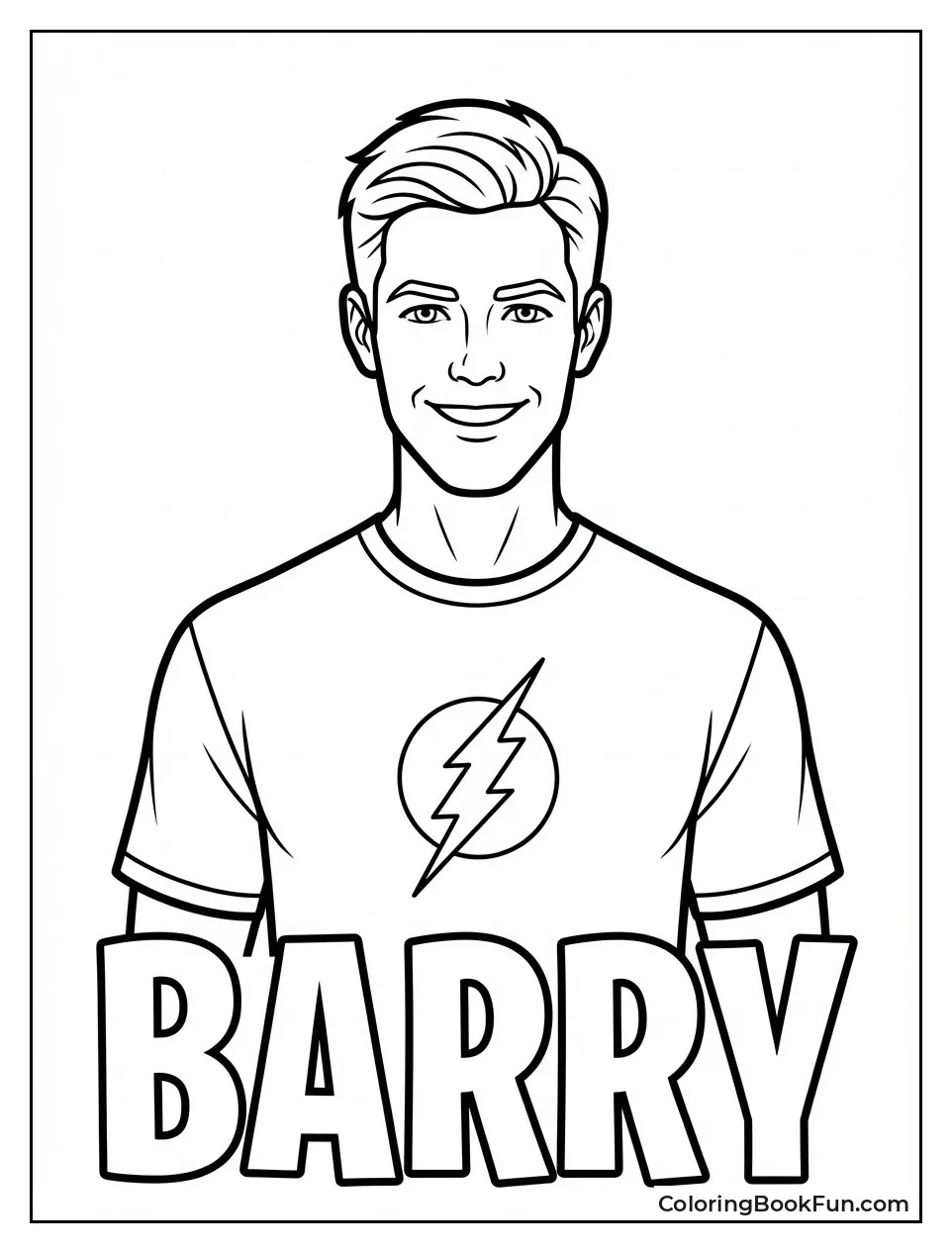 Smiling Barry Allen Portrait