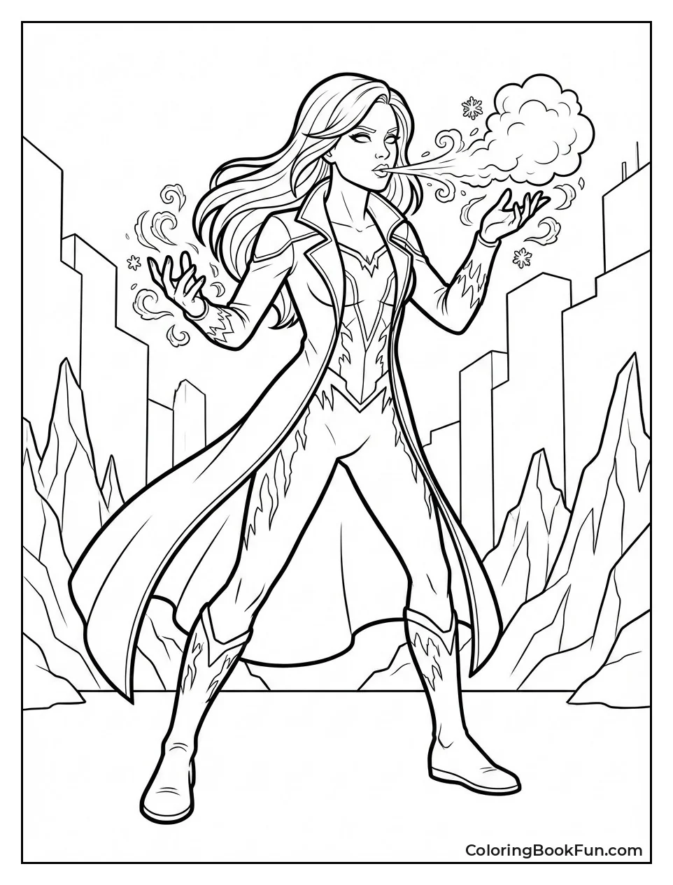 Killer Frost Breathes Ice