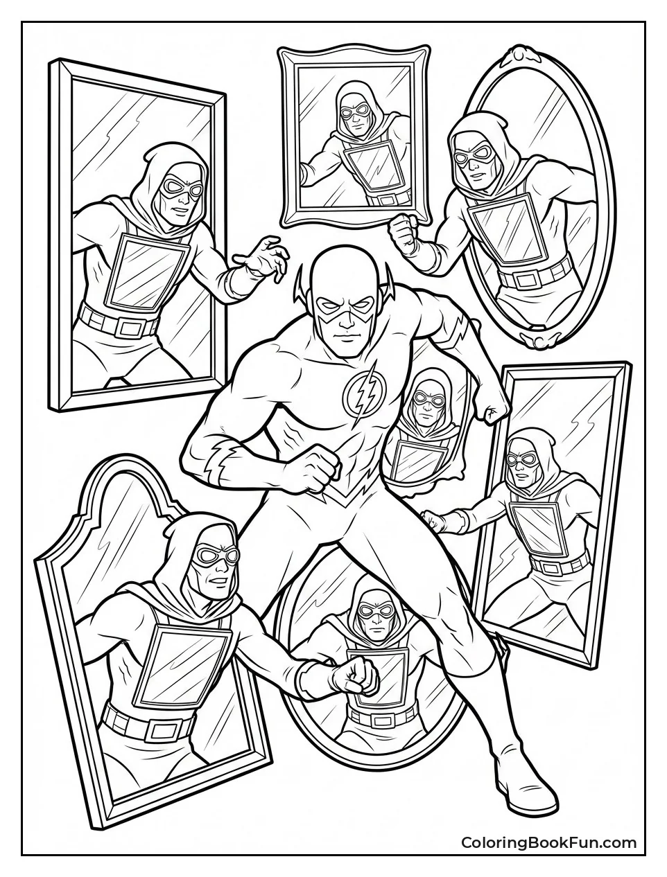 Flash Surrounded by Mirror Master