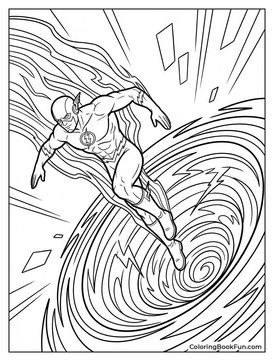 Flash Enters Speed Force Vortex