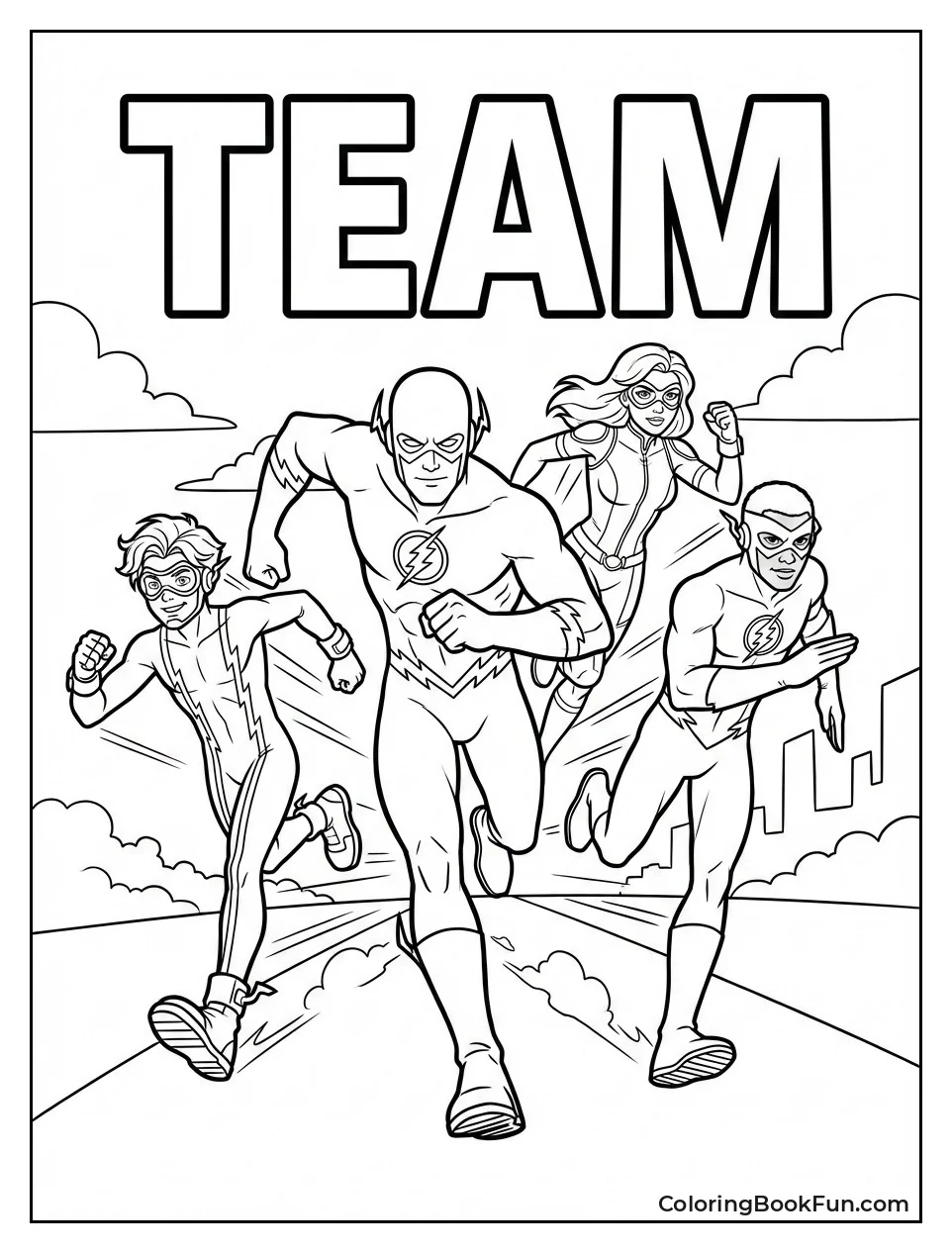 Speedster Family Runs Formation