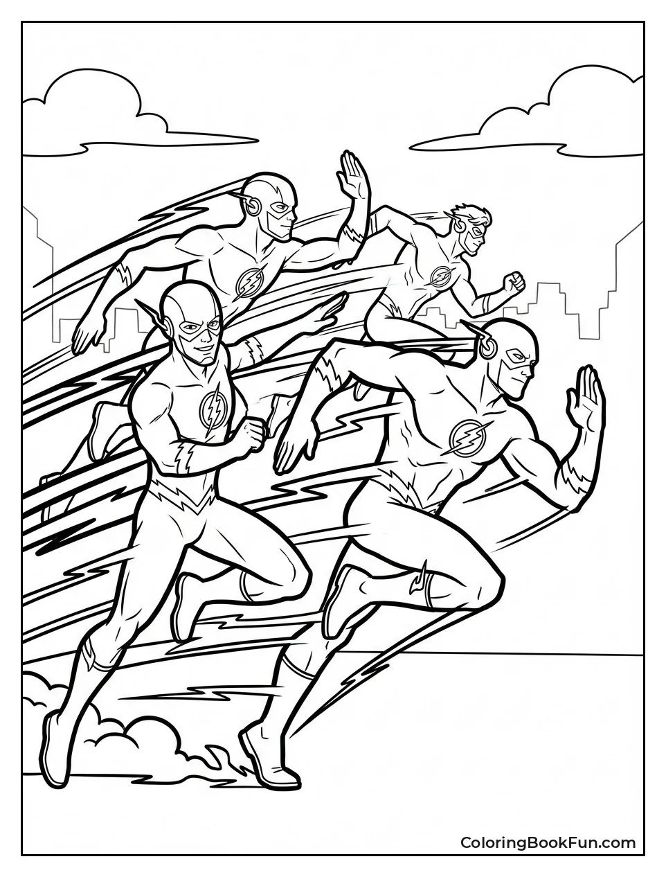 Speedsters Race with Speed Lines