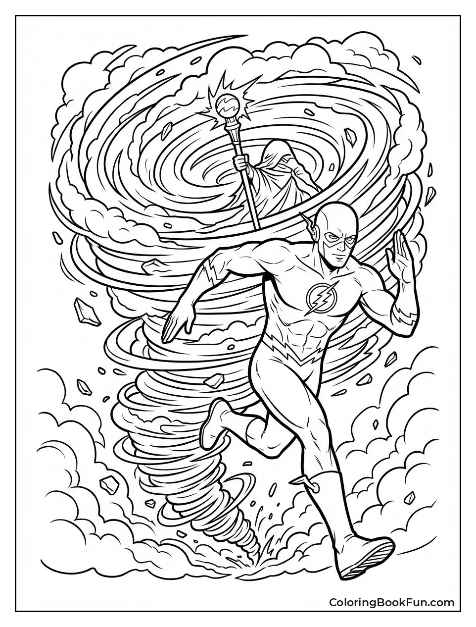 Flash Runs through Big Hurricane