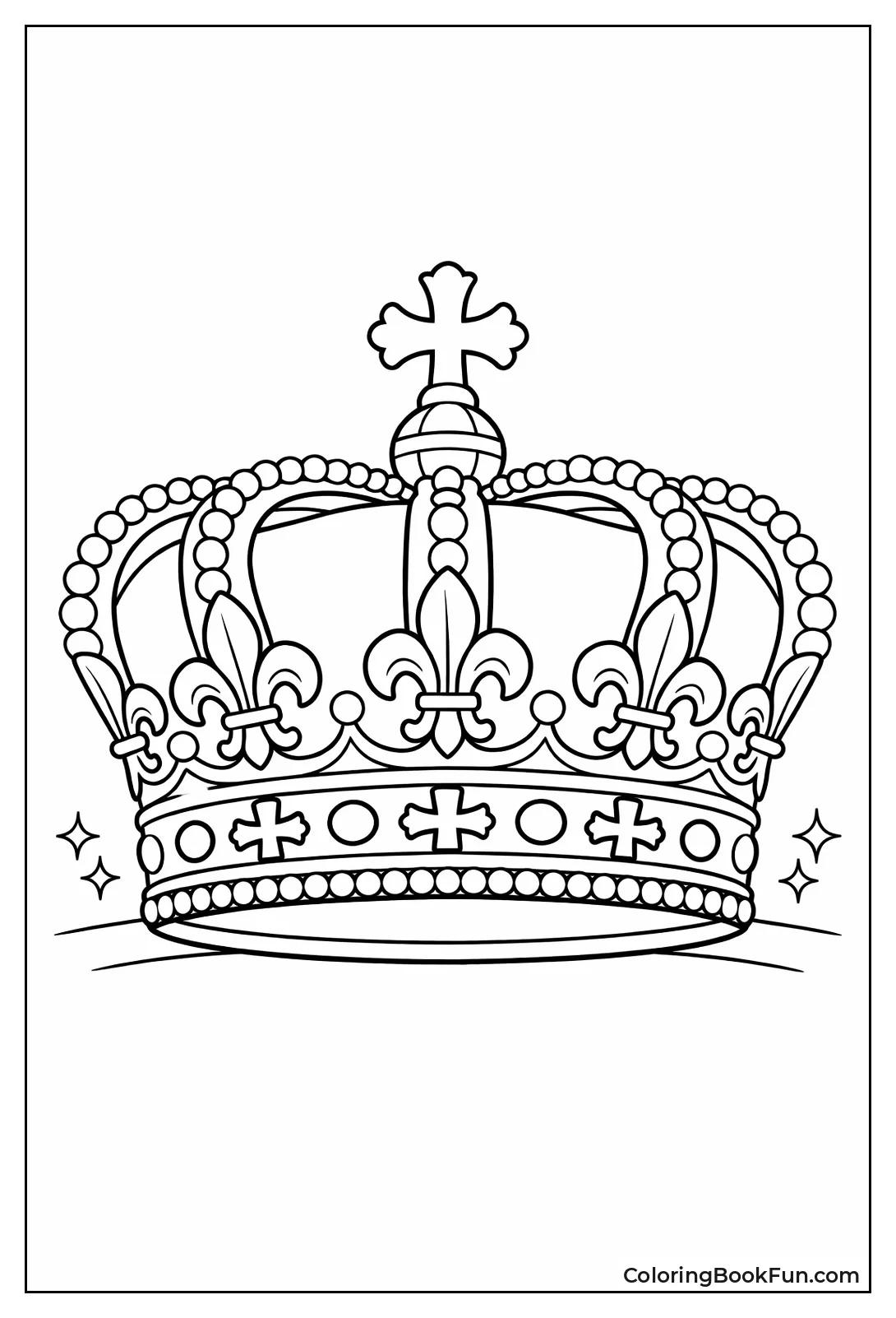 Fleur-de-Lis Pearl Crown