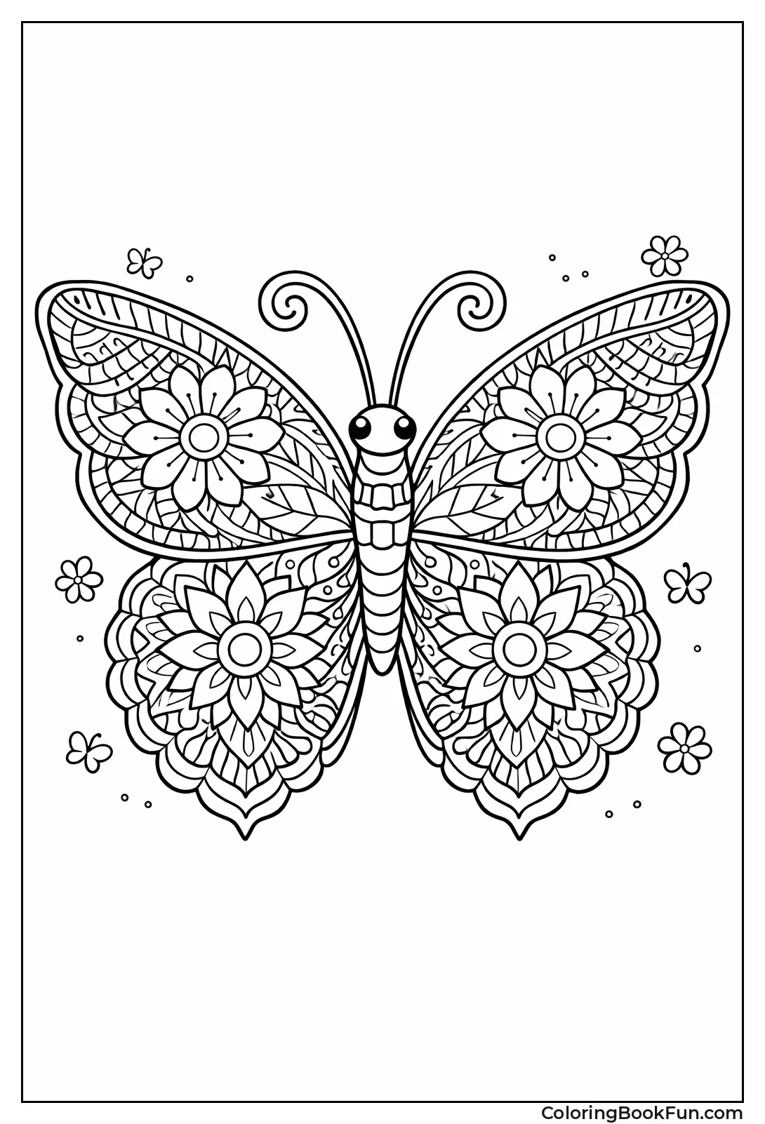 Floral Mandala Butterfly