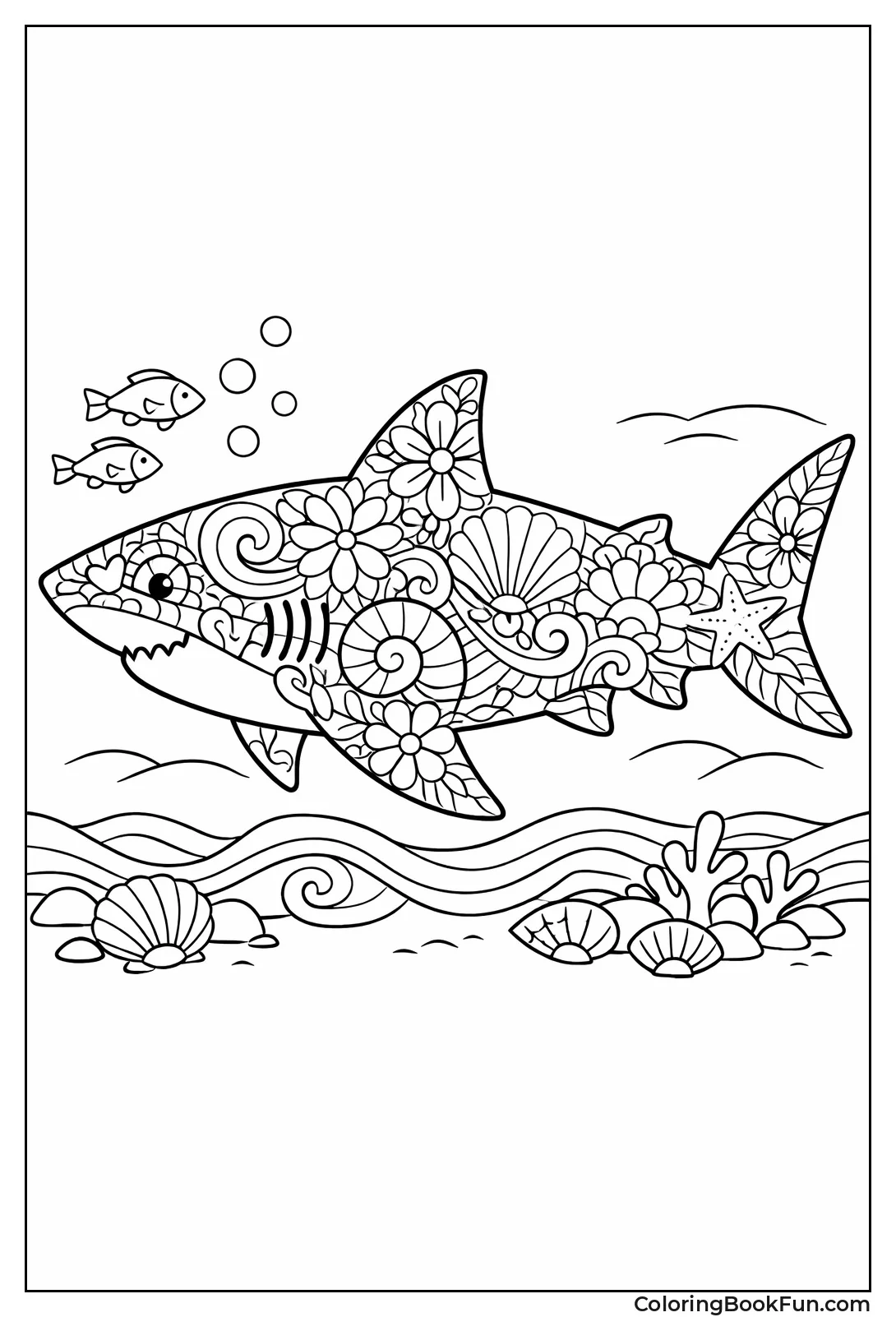 Shark Filled with Flowers